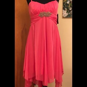 Chiffon hi low party dress size 13 Jr